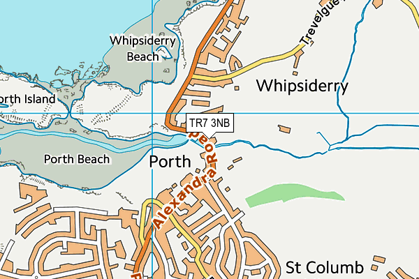 TR7 3NB map - OS VectorMap District (Ordnance Survey)