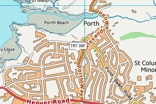 TR7 3NF map - OS VectorMap District (Ordnance Survey)