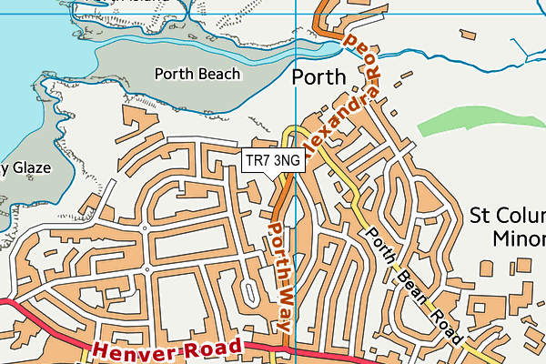 TR7 3NG map - OS VectorMap District (Ordnance Survey)