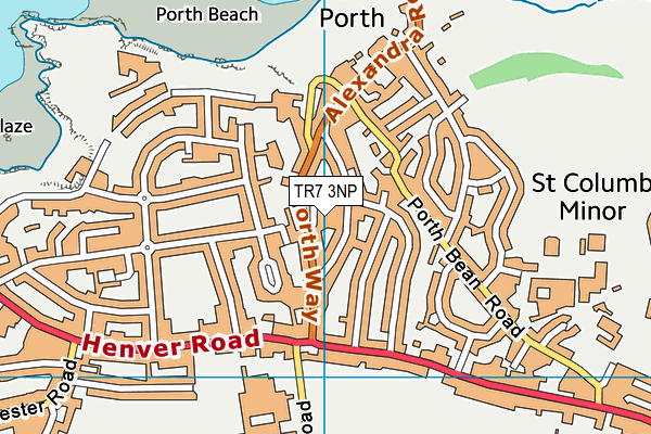 TR7 3NP map - OS VectorMap District (Ordnance Survey)