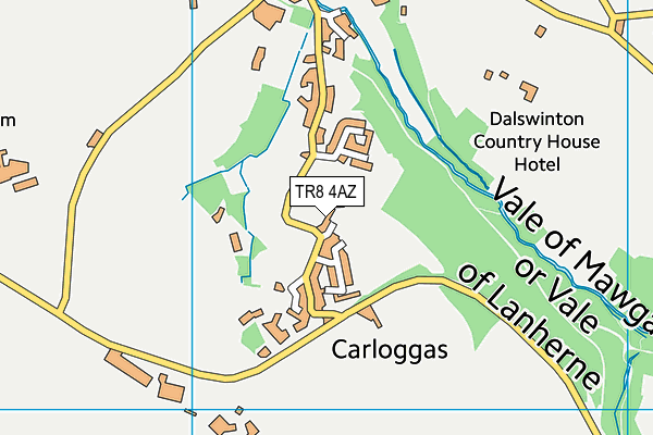 TR8 4AZ map - OS VectorMap District (Ordnance Survey)