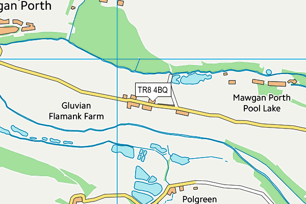 TR8 4BQ map - OS VectorMap District (Ordnance Survey)