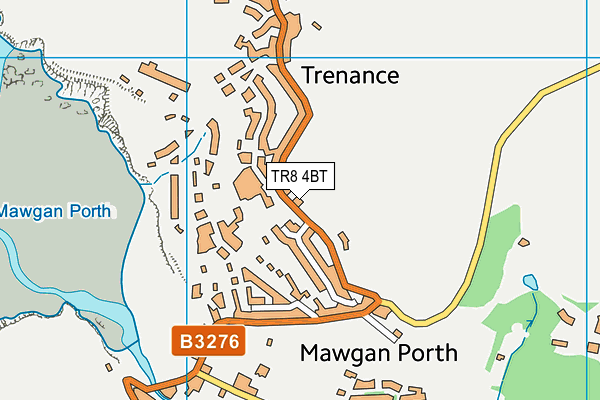 TR8 4BT map - OS VectorMap District (Ordnance Survey)