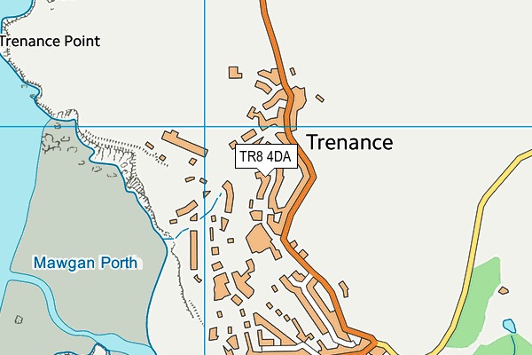 TR8 4DA map - OS VectorMap District (Ordnance Survey)