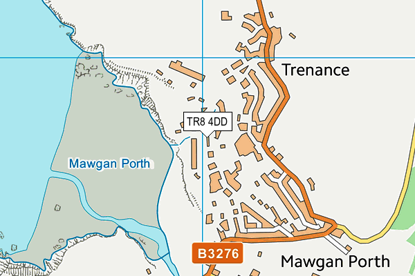 TR8 4DD map - OS VectorMap District (Ordnance Survey)