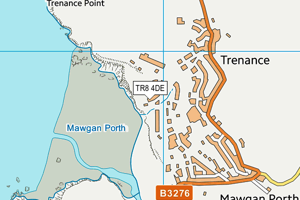 TR8 4DE map - OS VectorMap District (Ordnance Survey)