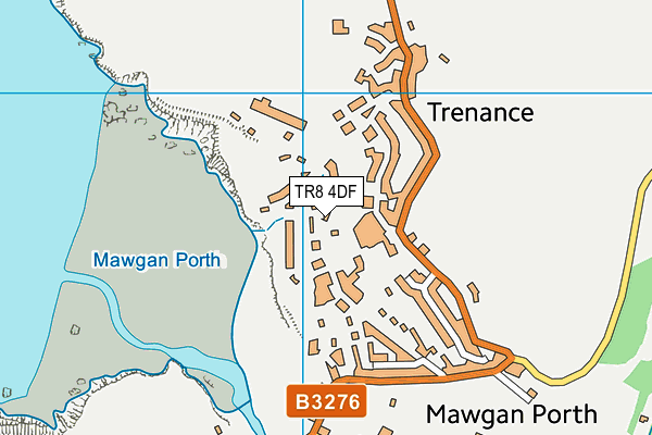 TR8 4DF map - OS VectorMap District (Ordnance Survey)