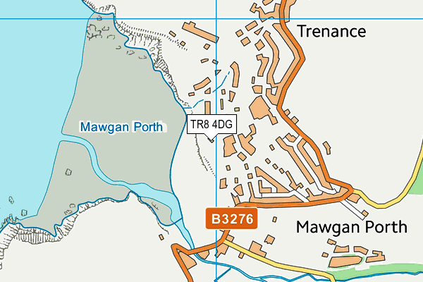 TR8 4DG map - OS VectorMap District (Ordnance Survey)