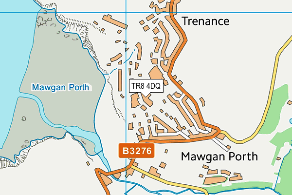 TR8 4DQ map - OS VectorMap District (Ordnance Survey)