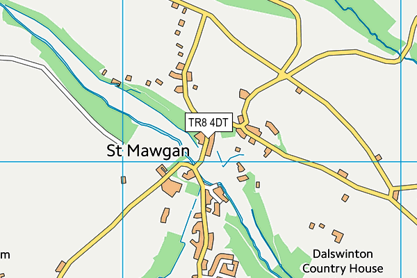 TR8 4DT map - OS VectorMap District (Ordnance Survey)