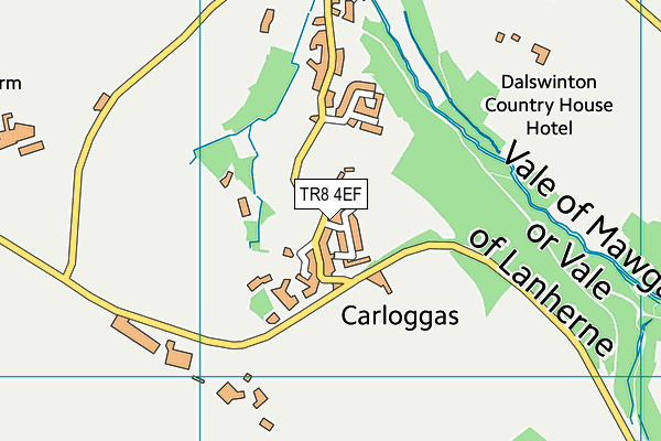 TR8 4EF map - OS VectorMap District (Ordnance Survey)