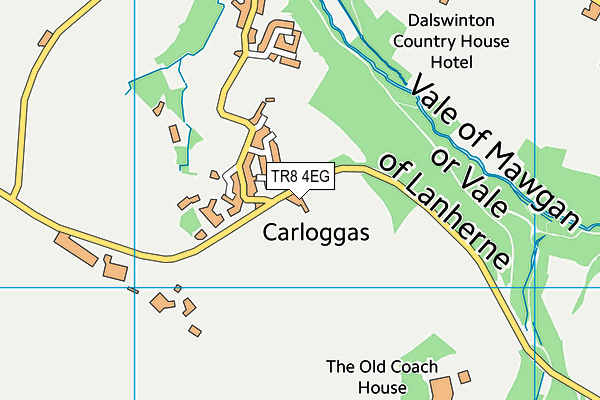 TR8 4EG map - OS VectorMap District (Ordnance Survey)