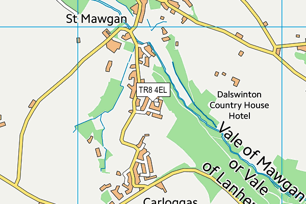 TR8 4EL map - OS VectorMap District (Ordnance Survey)