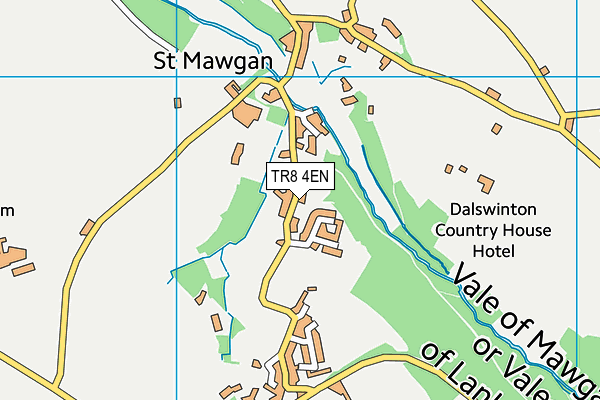TR8 4EN map - OS VectorMap District (Ordnance Survey)