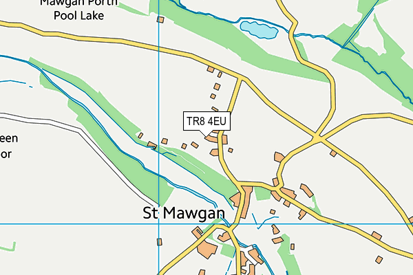 TR8 4EU map - OS VectorMap District (Ordnance Survey)