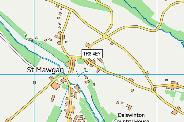 TR8 4EY map - OS VectorMap District (Ordnance Survey)