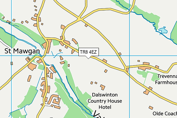 TR8 4EZ map - OS VectorMap District (Ordnance Survey)