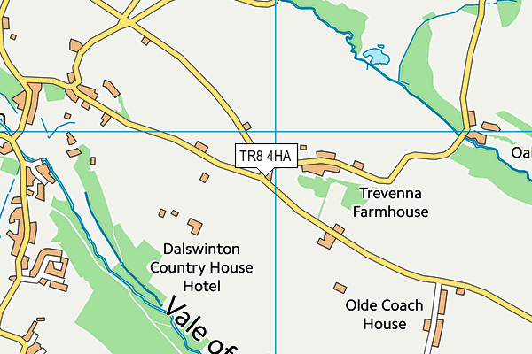 TR8 4HA map - OS VectorMap District (Ordnance Survey)