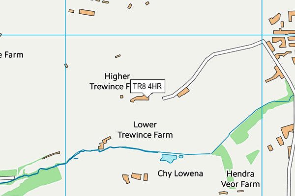 TR8 4HR map - OS VectorMap District (Ordnance Survey)