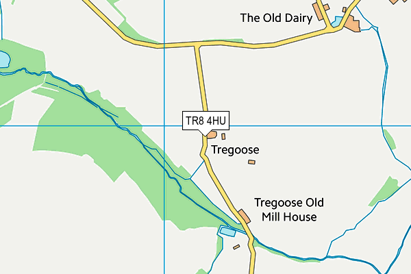 TR8 4HU map - OS VectorMap District (Ordnance Survey)