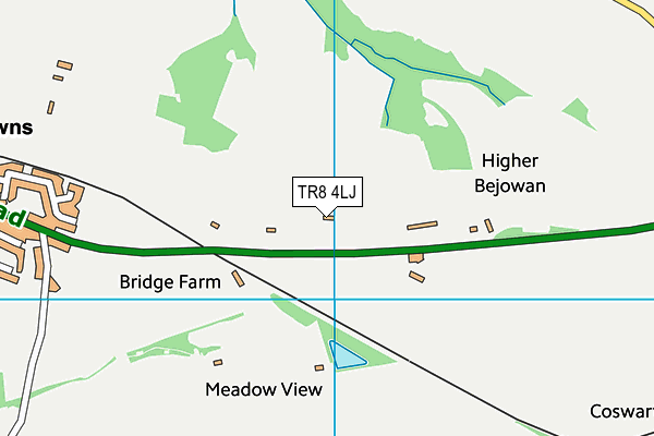 TR8 4LJ map - OS VectorMap District (Ordnance Survey)
