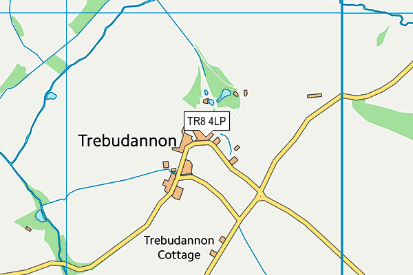TR8 4LP map - OS VectorMap District (Ordnance Survey)