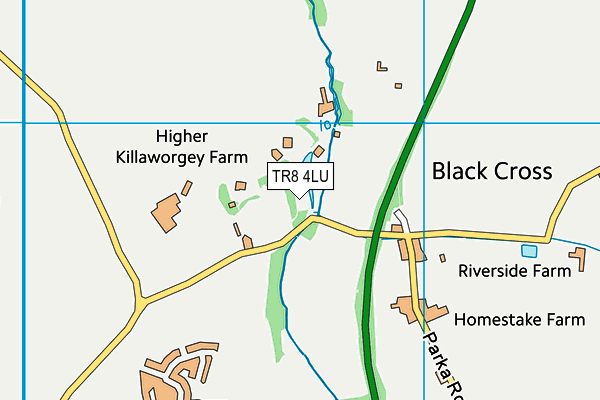 TR8 4LU map - OS VectorMap District (Ordnance Survey)