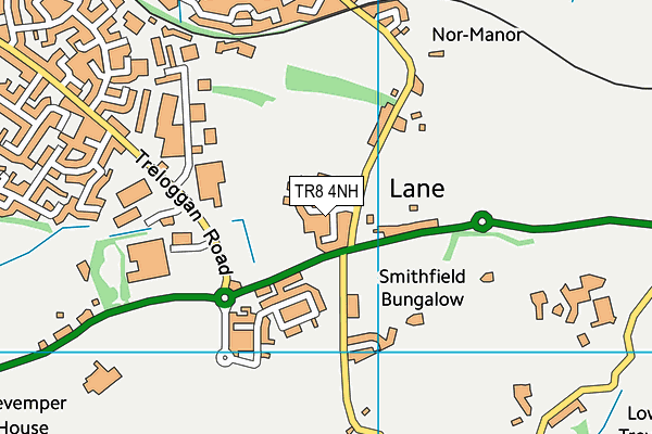 TR8 4NH map - OS VectorMap District (Ordnance Survey)