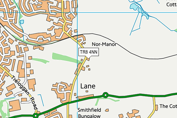 TR8 4NN map - OS VectorMap District (Ordnance Survey)