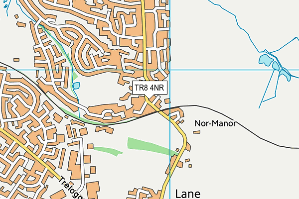 TR8 4NR map - OS VectorMap District (Ordnance Survey)