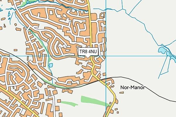 TR8 4NU map - OS VectorMap District (Ordnance Survey)