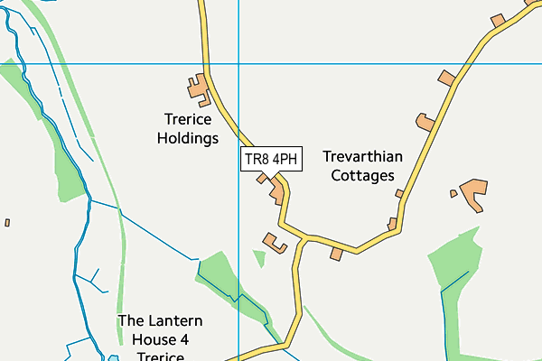 TR8 4PH map - OS VectorMap District (Ordnance Survey)