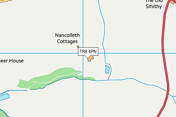 TR8 4PN map - OS VectorMap District (Ordnance Survey)