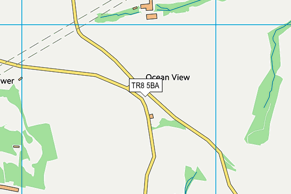 TR8 5BA map - OS VectorMap District (Ordnance Survey)