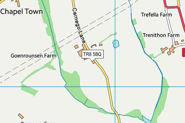 TR8 5BQ map - OS VectorMap District (Ordnance Survey)
