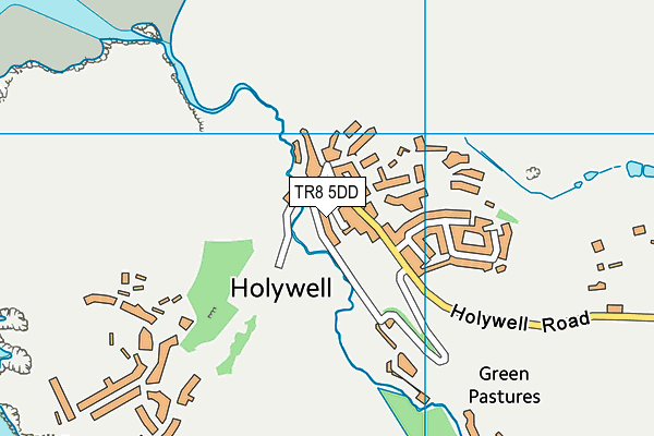 TR8 5DD map - OS VectorMap District (Ordnance Survey)