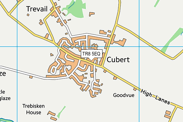 TR8 5EQ map - OS VectorMap District (Ordnance Survey)