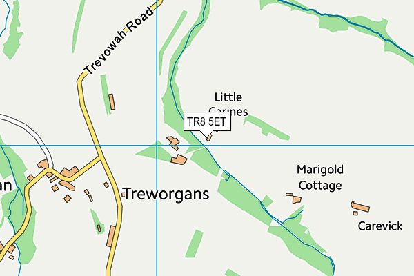 TR8 5ET map - OS VectorMap District (Ordnance Survey)