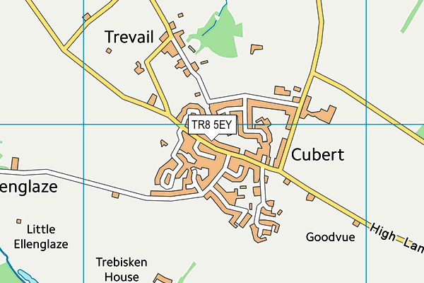 TR8 5EY map - OS VectorMap District (Ordnance Survey)