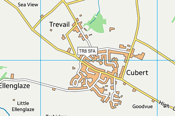 TR8 5FA map - OS VectorMap District (Ordnance Survey)