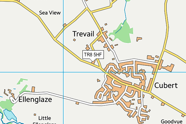TR8 5HF map - OS VectorMap District (Ordnance Survey)
