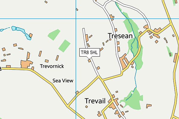 TR8 5HL map - OS VectorMap District (Ordnance Survey)
