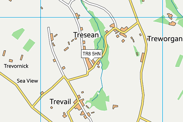 TR8 5HN map - OS VectorMap District (Ordnance Survey)