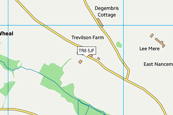 TR8 5JF map - OS VectorMap District (Ordnance Survey)
