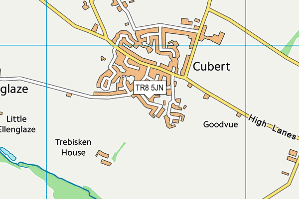 TR8 5JN map - OS VectorMap District (Ordnance Survey)