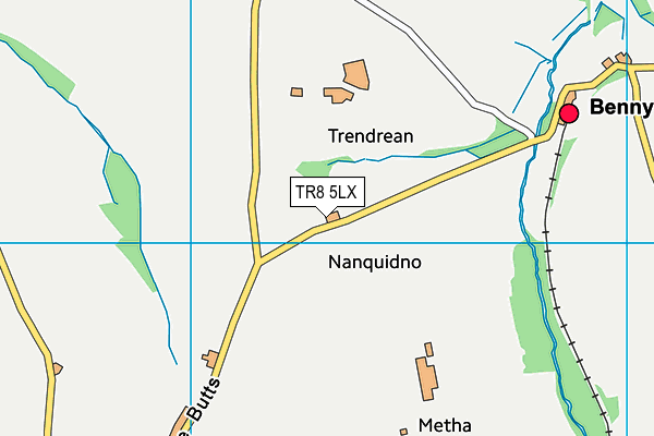 TR8 5LX map - OS VectorMap District (Ordnance Survey)