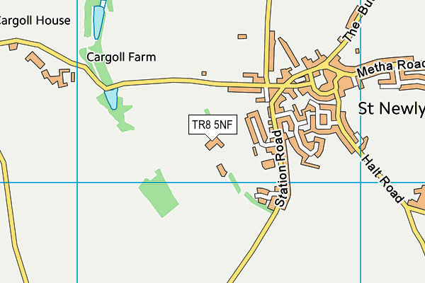TR8 5NF map - OS VectorMap District (Ordnance Survey)