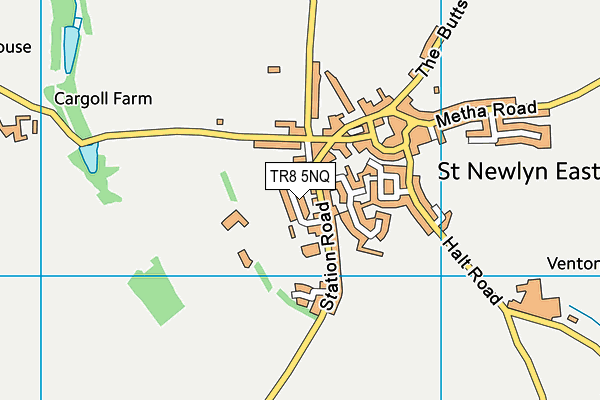 TR8 5NQ map - OS VectorMap District (Ordnance Survey)