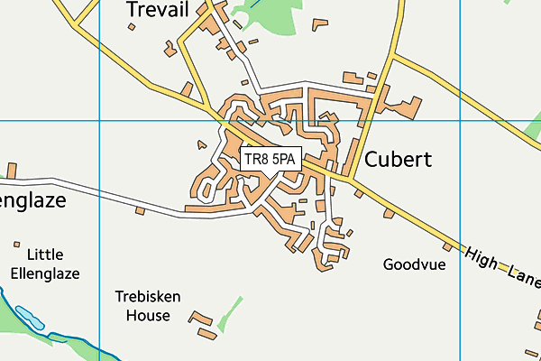 TR8 5PA map - OS VectorMap District (Ordnance Survey)