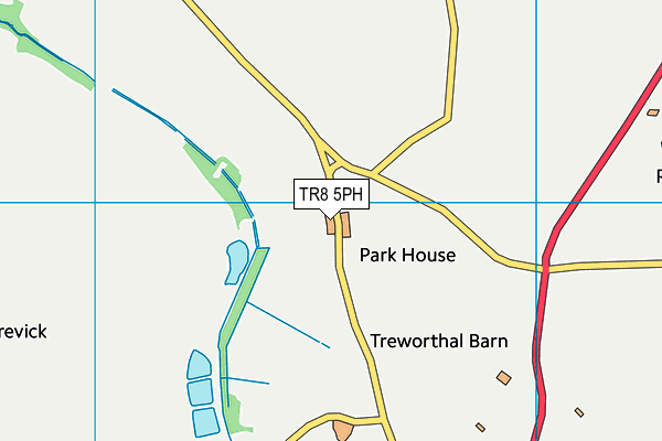 TR8 5PH map - OS VectorMap District (Ordnance Survey)